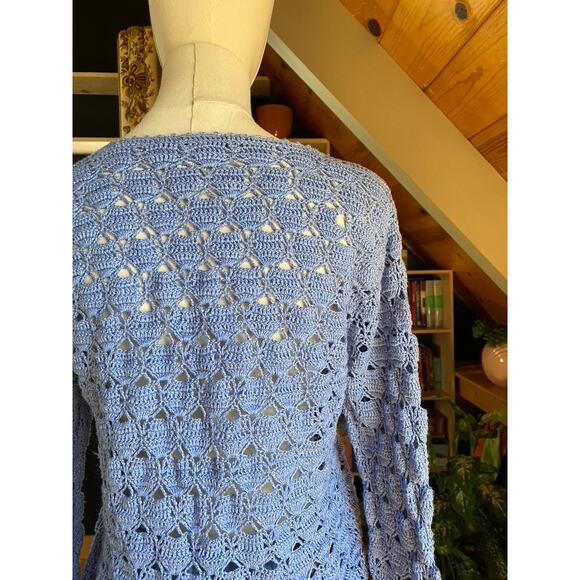 Crochet Cardigan Blouse - Picture 4 of 4